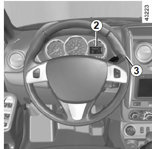 Volante de direção, relógio