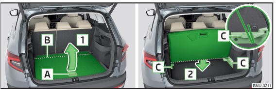 Fig. 147 Posição de estacionamento do piso de carga variável